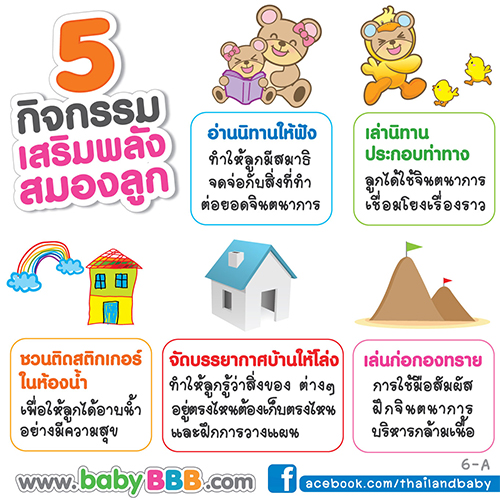 5 กิจกรรม เสริมพลังสมองลูกน้อย