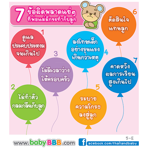 7 ข้อผิดพลาดแย่ ๆ ที่พ่อแม่มักจะทำกับลูก