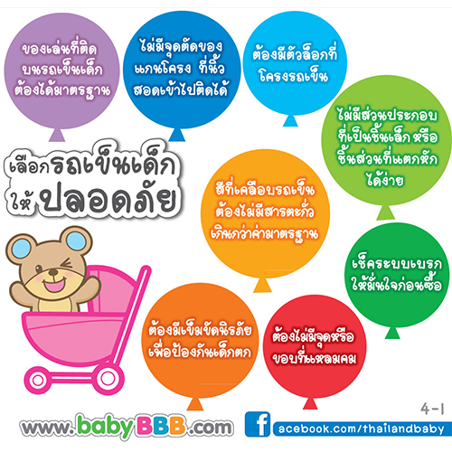 เลือกรถเข็นเด็กให้ปลอดภัย 