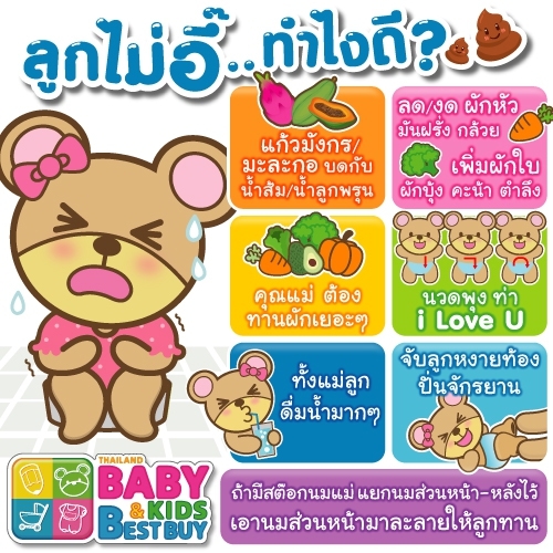 ลูกไม่อึ๊ ทำไงดี ?!